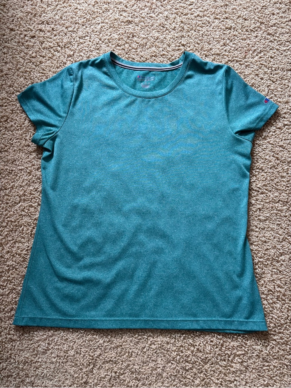 Champion Teal Short Sleeve Crewneck Tee